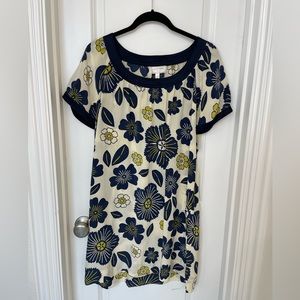 Anthropologie Moulinette Soeurs Silk Shift Dress | Size Medium